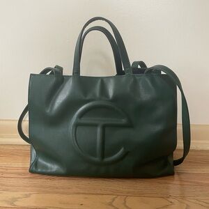 Telfar Medium Olive Green Shopping Bag